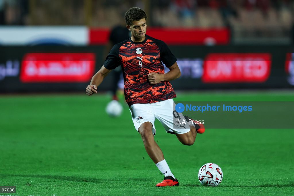 CAIRO, EGYPT, SEPTEMBER 25, 2026: 9 Hamza Abdelkarim of Egypt before Africa Cup of Nations qualification Group B match between Egypt and Angola at Cairo International Stadium in 25 Sep 2026.Photo by Ayman Aref / JNA Press (Photo by Ayman Aref/JNA Press via Nexpher Images)