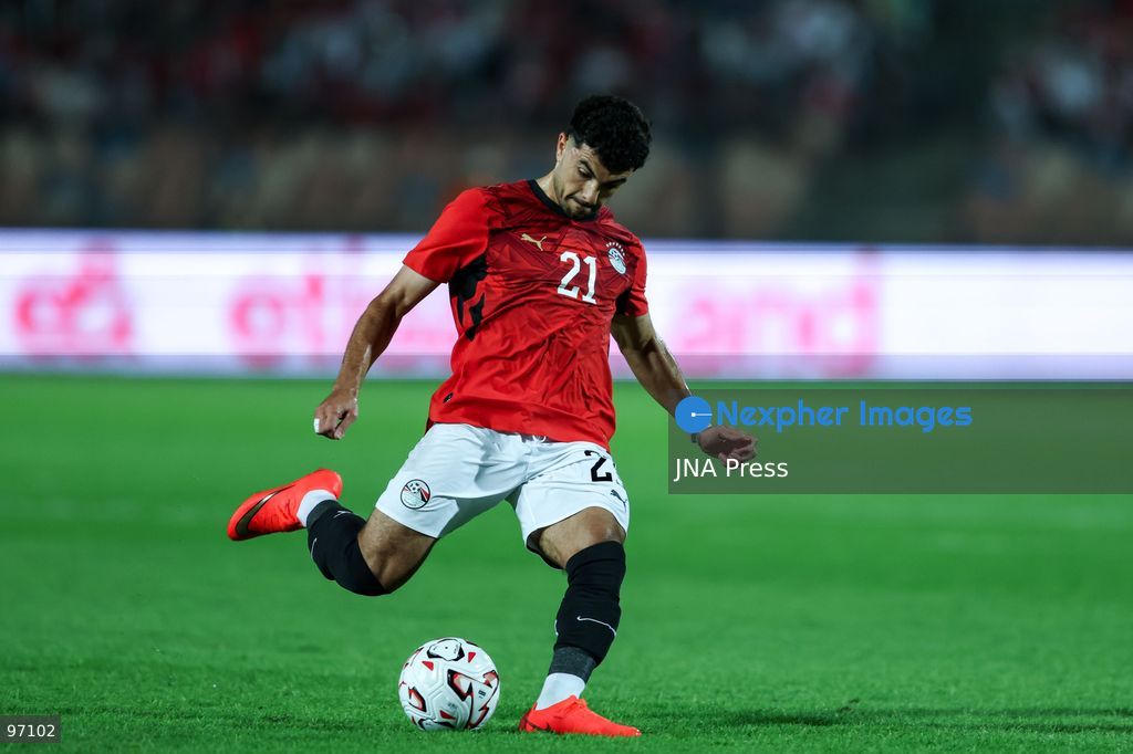 CAIRO, EGYPT, SEPTEMBER 25, 2026: 21 Mahmoud Saber of Egypt during Africa Cup of Nations qualification Group B match between Egypt and Angola at Cairo International Stadium in 25 Sep 2026.Photo by Ayman Aref / JNA Press (Photo by Ayman Aref/JNA Press via Nexpher Images)
