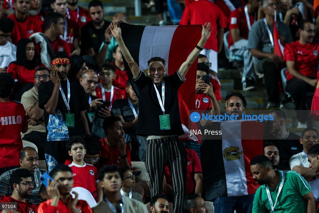 CAIRO, EGYPT, SEPTEMBER 25, 2026: fans of Egypt during Africa Cup of Nations qualification Group B match between Egypt and Angola at Cairo International Stadium in 25 Sep 2026.Photo by Ayman Aref / JNA Press (Photo by Ayman Aref/JNA Press via Nexpher Images)