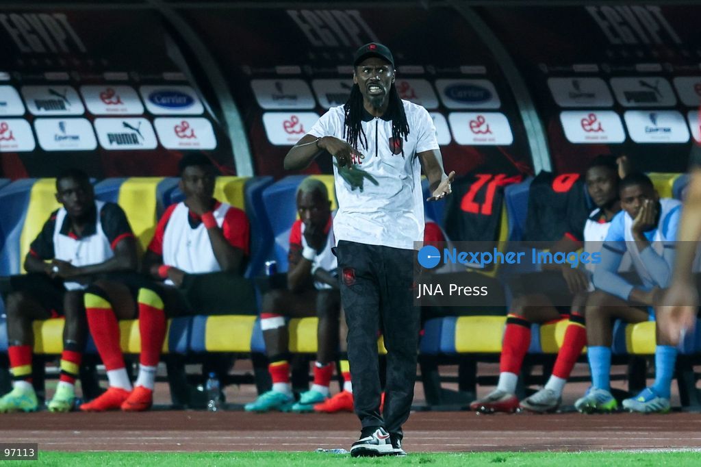 CAIRO, EGYPT, SEPTEMBER 25, 2026: Head coach ALIOU CISSE of Angola during Africa Cup of Nations qualification Group B match between Egypt and Angola at Cairo International Stadium in 25 Sep 2026.Photo by Ayman Aref / JNA Press (Photo by Ayman Aref/JNA Press via Nexpher Images)