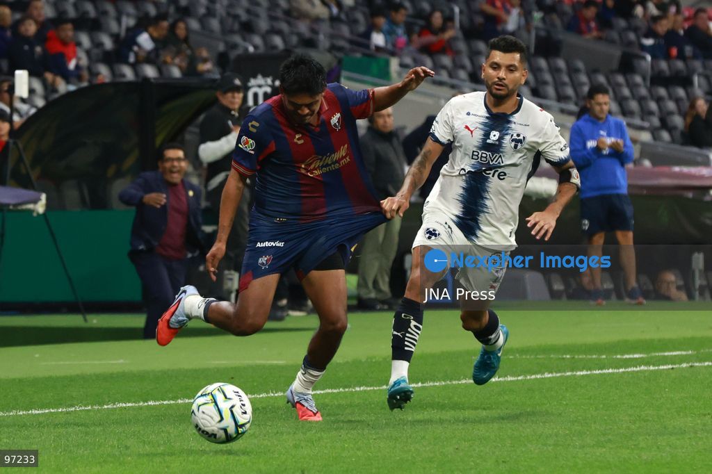 MEXICO CITY, MEXICO, SEPTEMBER 25, 2026: Players compete during the Liga MX Apertura 2026 match between Atlante and Monterrey at Estadio Banorte in Mexico City. Atlante defeated Monterrey 4-2, ending a six-match winless run in the league. Photo by José Tovar / JNA Press. (Photo by José Luis Torales Tovar/JNA Press via Nexpher Images)
