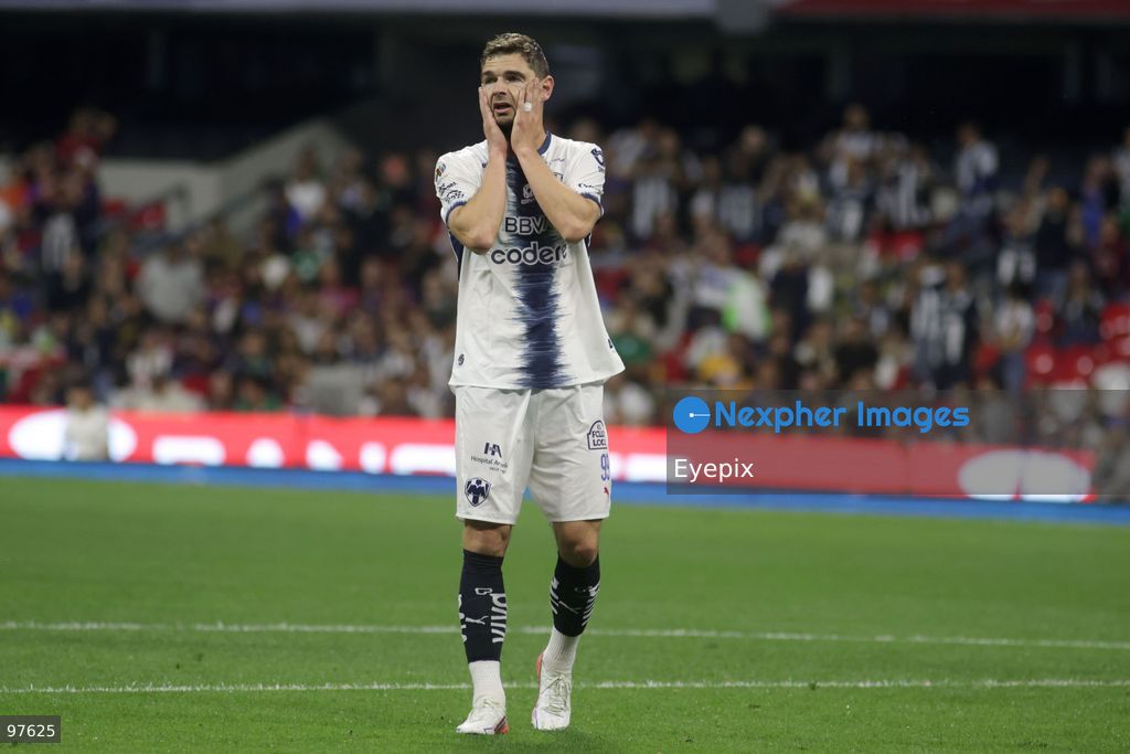 Hugo Cuypers #99 of Monterrey reacts during the Liga MX Apertura 2026 match day 10 game between Atlante and Monterrey at Estadio Banorte. on September 25, 2026 in Mexico City, Mexico. (Photo by Ismael Rosas/ Eyepix Group) (Photo by Ismael Rosas/ Eyepix Group/Eyepix via Nexpher Images)