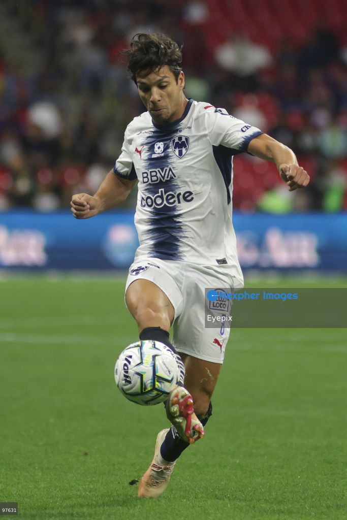 Oliver Torres #8 of Monterrey shoots the ball during the Liga MX Apertura 2026 match day 10 game between Atlante and Monterrey at Estadio Banorte. on September 25, 2026 in Mexico City, Mexico. (Photo by Ismael Rosas/ Eyepix Group) (Photo by Ismael Rosas/ Eyepix Group/Eyepix via Nexpher Images)