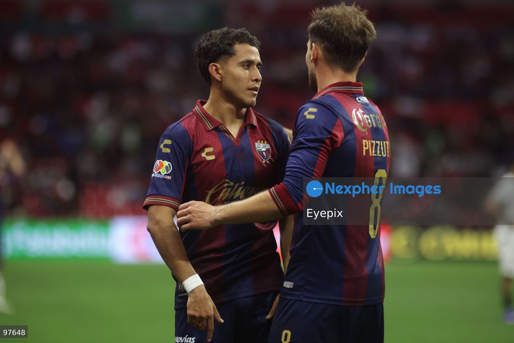 Luis Calzadilla #19 of Atlante FC celebrates after scoring his team's second goal during the Liga MX Apertura 2026 match day 10 game between Atlante and Monterrey at Estadio Banorte. on September 25, 2026 in Mexico City, Mexico. (Photo by Ismael Rosas/ Eyepix Group) (Photo by Ismael Rosas/ Eyepix Group/Eyepix via Nexpher Images)
