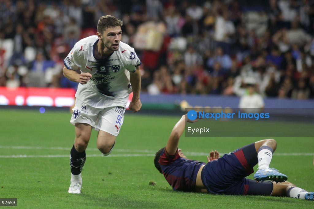 Hugo Cuypers #99 of Monterrey celebrating after scoring a goal during the Liga MX Apertura 2026 match day 10 game between Atlante and Monterrey at Estadio Banorte. on September 25, 2026 in Mexico City, Mexico. (Photo by Ismael Rosas/ Eyepix Group) (Photo by Ismael Rosas/ Eyepix Group/Eyepix via Nexpher Images)