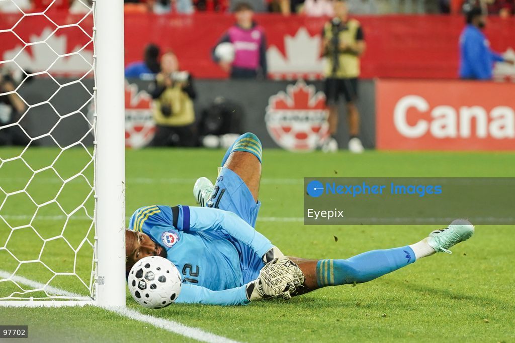 Lawrence Vigouroux #12 of Chile saves the goal during the International Friendly match between Canada and Chile at BMO Filed. on September 26, 2026 in Toronto, Ontario. (Photo by Leonardo Ramirez/ Eyepix Group) (Photo by Leonardo Ramirez/ Eyepix Group/Eyepix via Nexpher Images)