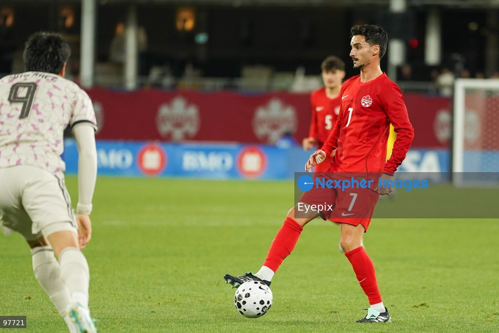 Stephen Eustaquio #07 of Canada controls the ball\during the International Friendly match between Canada and Chile at BMO Filed. on September 26, 2026 in Toronto, Ontario. (Photo by Leonardo Ramirez/ Eyepix Group) (Photo by Leonardo Ramirez/ Eyepix Group/Eyepix via Nexpher Images)