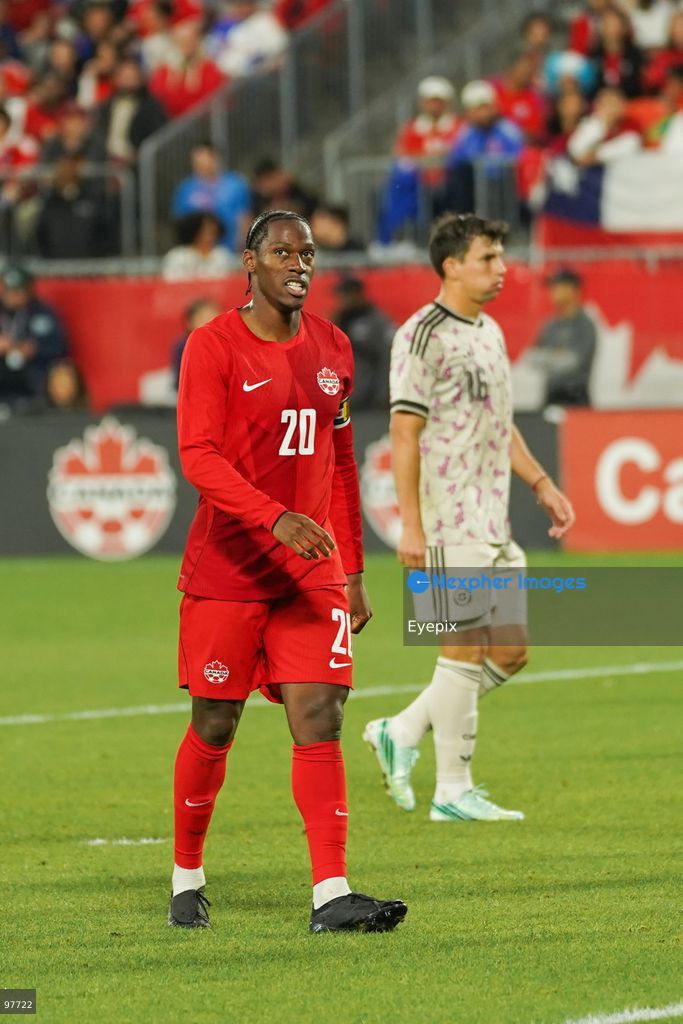 Jonathan David #20 of Canada looks on during the International Friendly match between Canada and Chile at BMO Filed. on September 26, 2026 in Toronto, Ontario. (Photo by Leonardo Ramirez/ Eyepix Group) (Photo by Leonardo Ramirez/ Eyepix Group/Eyepix via Nexpher Images)