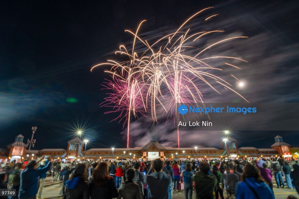 A fireworks display to mark Mid Autumn Festival on September 26, 2026 in Markham, Ontario, Canada (Photo by Au Lok Nin/Nexpher Images)