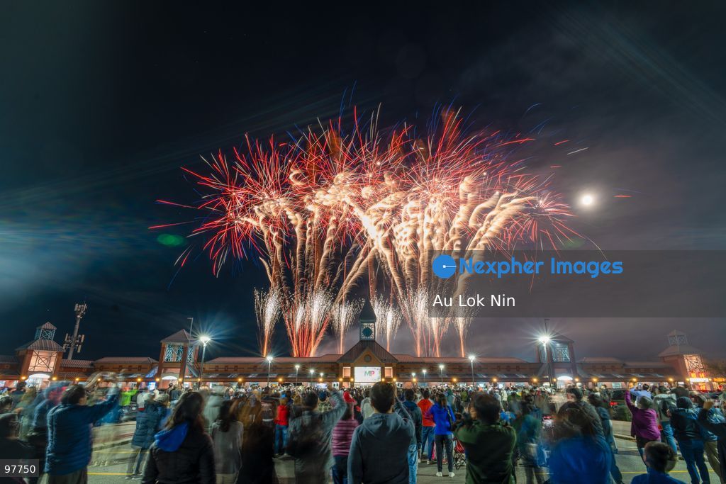 A fireworks display to mark Mid Autumn Festival on September 26, 2026 in Markham, Ontario, Canada (Photo by Au Lok Nin/Nexpher Images)