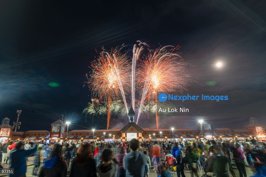 A fireworks display to mark Mid Autumn Festival on September 26, 2026 in Markham, Ontario, Canada (Photo by Au Lok Nin/Nexpher Images)