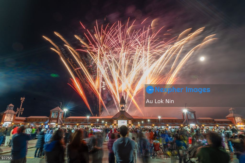 A fireworks display to mark Mid Autumn Festival on September 26, 2026 in Markham, Ontario, Canada (Photo by Au Lok Nin/Nexpher Images)