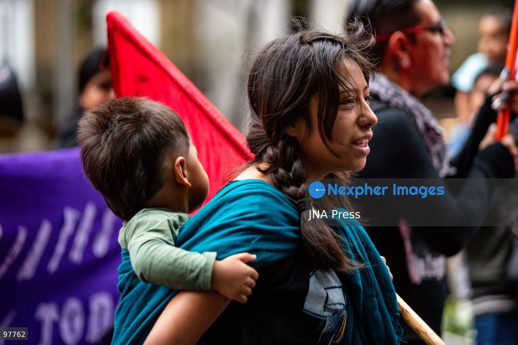 MEXICO CITY, MEXICO, SEPTEMBER 26, 2026: Families of the 43 missing Ayotzinapa students, students and human rights activists march through Mexico City to mark the 12th anniversary of the students’ disappearance and demand truth and justice. Thousands of demonstrators marched from the Ángel de la Independencia to the Zócalo, carrying photographs of the missing students and banners calling for answers over their fate. The 43 students from the Raúl Isidro Burgos Rural Teachers’ College disappeared in Iguala, Guerrero, on the night of September 26, 2014, and the case remains unresolved. Photo by Addi Setyawan / JNA Press. (Photo by addi setyawan/JNA Press via Nexpher Images)