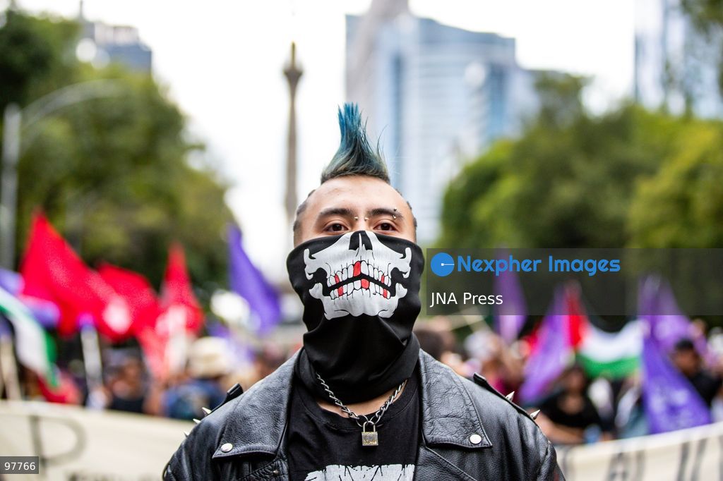 MEXICO CITY, MEXICO, SEPTEMBER 26, 2026: Families of the 43 missing Ayotzinapa students, students and human rights activists march through Mexico City to mark the 12th anniversary of the students’ disappearance and demand truth and justice. Thousands of demonstrators marched from the Ángel de la Independencia to the Zócalo, carrying photographs of the missing students and banners calling for answers over their fate. The 43 students from the Raúl Isidro Burgos Rural Teachers’ College disappeared in Iguala, Guerrero, on the night of September 26, 2014, and the case remains unresolved. Photo by Addi Setyawan / JNA Press. (Photo by addi setyawan/JNA Press via Nexpher Images)