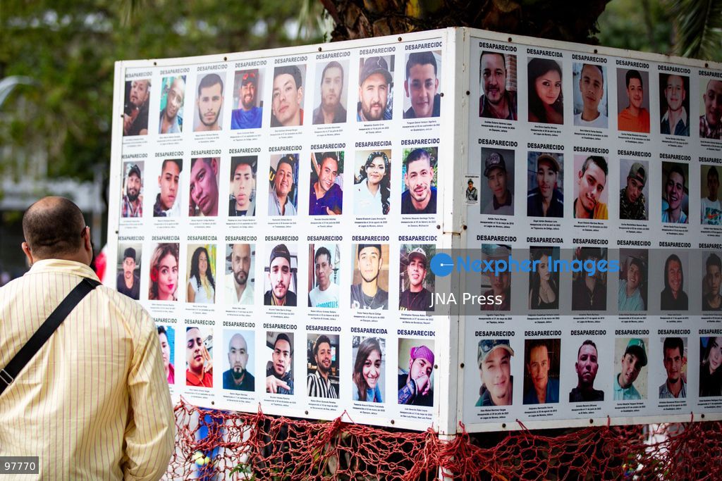 MEXICO CITY, MEXICO, SEPTEMBER 26, 2026: Families of the 43 missing Ayotzinapa students, students and human rights activists march through Mexico City to mark the 12th anniversary of the students’ disappearance and demand truth and justice. Thousands of demonstrators marched from the Ángel de la Independencia to the Zócalo, carrying photographs of the missing students and banners calling for answers over their fate. The 43 students from the Raúl Isidro Burgos Rural Teachers’ College disappeared in Iguala, Guerrero, on the night of September 26, 2014, and the case remains unresolved. Photo by Addi Setyawan / JNA Press. (Photo by addi setyawan/JNA Press via Nexpher Images)