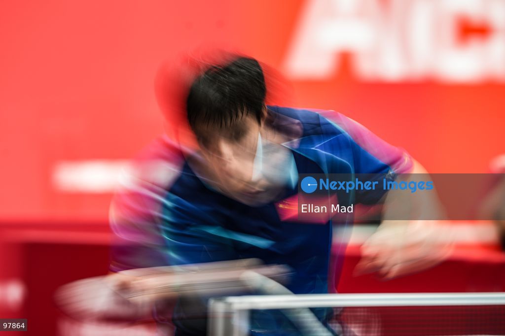 Lin Shidong of China during the Men's Doubles Final, Table Tennis at the 2026 Asian Games on September 27, 2026 in Japan. (Photo by Ellan Mad/Nexpher Images)