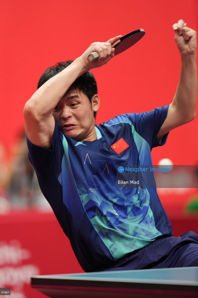Lin Shidong of China during the Men's Doubles Final, Table Tennis at the 2026 Asian Games on September 27, 2026 in Japan. (Photo by Ellan Mad/Nexpher Images)