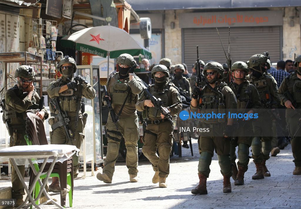 NABLUS, OCCUPIED WEST BANK, SEPTEMBER 27, 2026: Israeli soldiers patrol the Old City of Nablus in the occupied West Bank. Photo by Nedal Shtieh / JNA Press. (Photo by Nedal Shtieh/JNA Press via Nexpher Images)