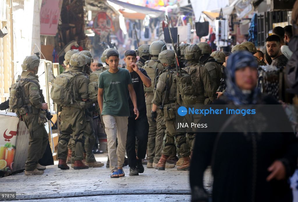 NABLUS, OCCUPIED WEST BANK, SEPTEMBER 27, 2026: Israeli soldiers patrol the Old City of Nablus in the occupied West Bank. Photo by Nedal Shtieh / JNA Press. (Photo by Nedal Shtieh/JNA Press via Nexpher Images)