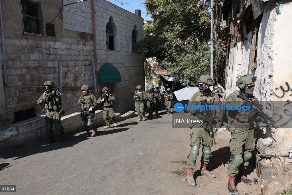 NABLUS, OCCUPIED WEST BANK, SEPTEMBER 27, 2026: Israeli soldiers patrol the Old City of Nablus in the occupied West Bank. Photo by Nedal Shtieh / JNA Press. (Photo by Nedal Shtieh/JNA Press via Nexpher Images)