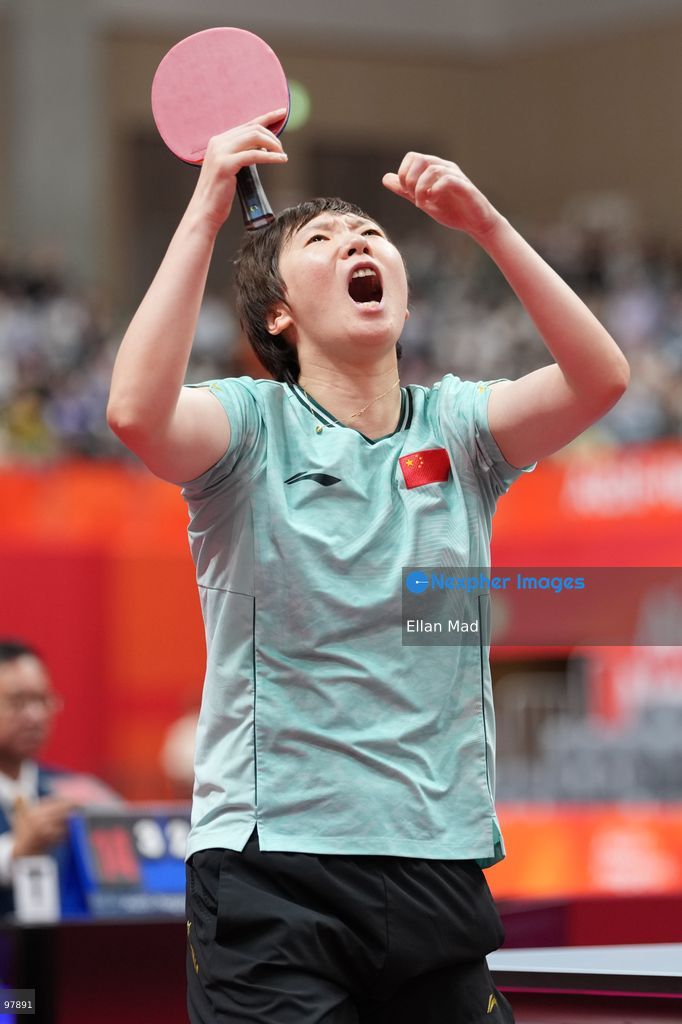 Wang Manyu of China during Women's Singles Final, Table Tennis at the 2026 Asian Games on September 27, 2026 in Japan. (Photo by Ellan Mad/Nexpher Images)