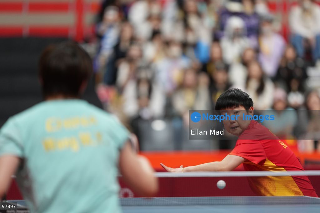 Sun Yingsha of China VS Wang Manyu of China during Women's Singles Final, Table Tennis at the 2026 Asian Games on September 27, 2026 in Japan. (Photo by Ellan Mad/Nexpher Images)