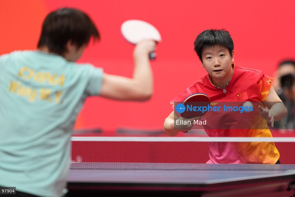 Sun Yingsha of China VS Wang Manyu of China during Women's Singles Final, Table Tennis at the 2026 Asian Games on September 27, 2026 in Japan. (Photo by Ellan Mad/Nexpher Images)