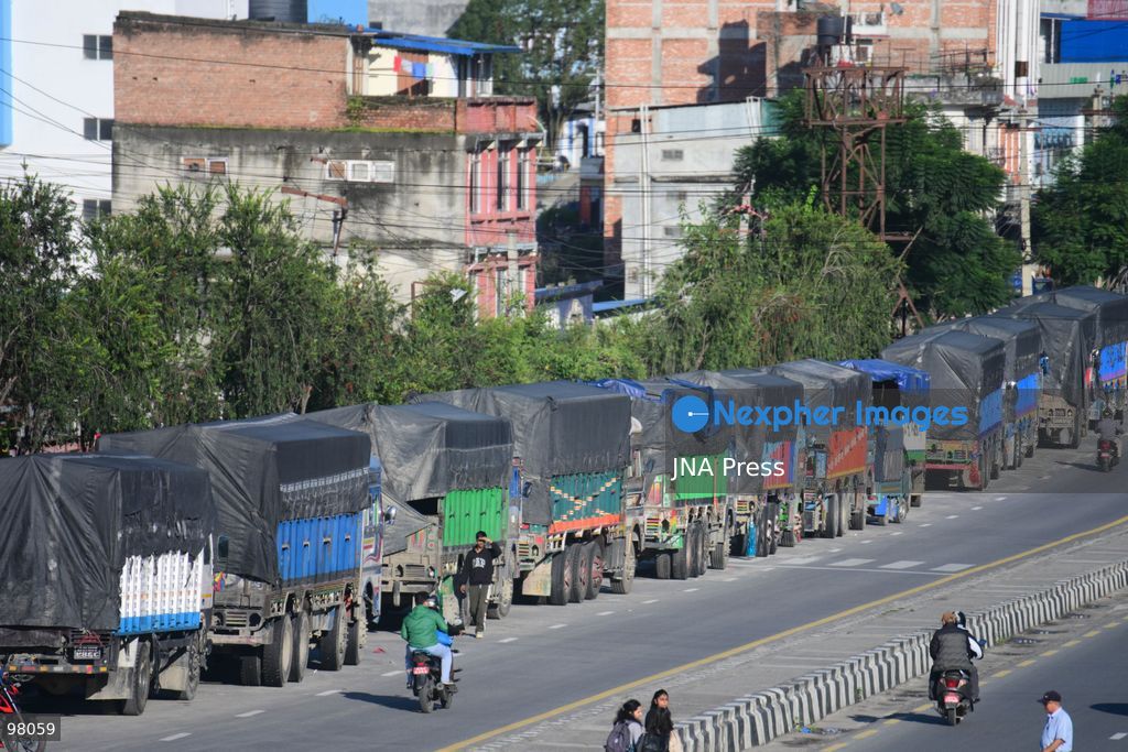 KATHMANDU, NEPAL – SEPTEMBER 27, 2026: Vehicles remained stranded along the Ring Road at Kalanki, a major gateway from Kathmandu toward Naubise and Naagdhunga, as the Prithvi Highway and other major routes remained disrupted by landslides and flooding following several days of continuous heavy rainfall. Rain since September 24 triggered landslides, road erosion and flooding at multiple locations, repeatedly blocking sections of the Prithvi Highway and leaving vehicles and passengers stranded. The highway was affected by landslides at locations including Krishnabhir, Chaukibhir, Jawang Khola and Fisling. The disruption created difficulties for long-distance drivers and passengers waiting in and around Kathmandu, with some remaining with their vehicles for extended periods while waiting for roads to reopen. Floods, landslides and road damage also affected other highways connecting Kathmandu with different parts of Nepal. Photo by Safal Prakash Shrestha / JNA Press (Photo by Safal Prakash Shrestha/JNA Press via Nexpher Images)