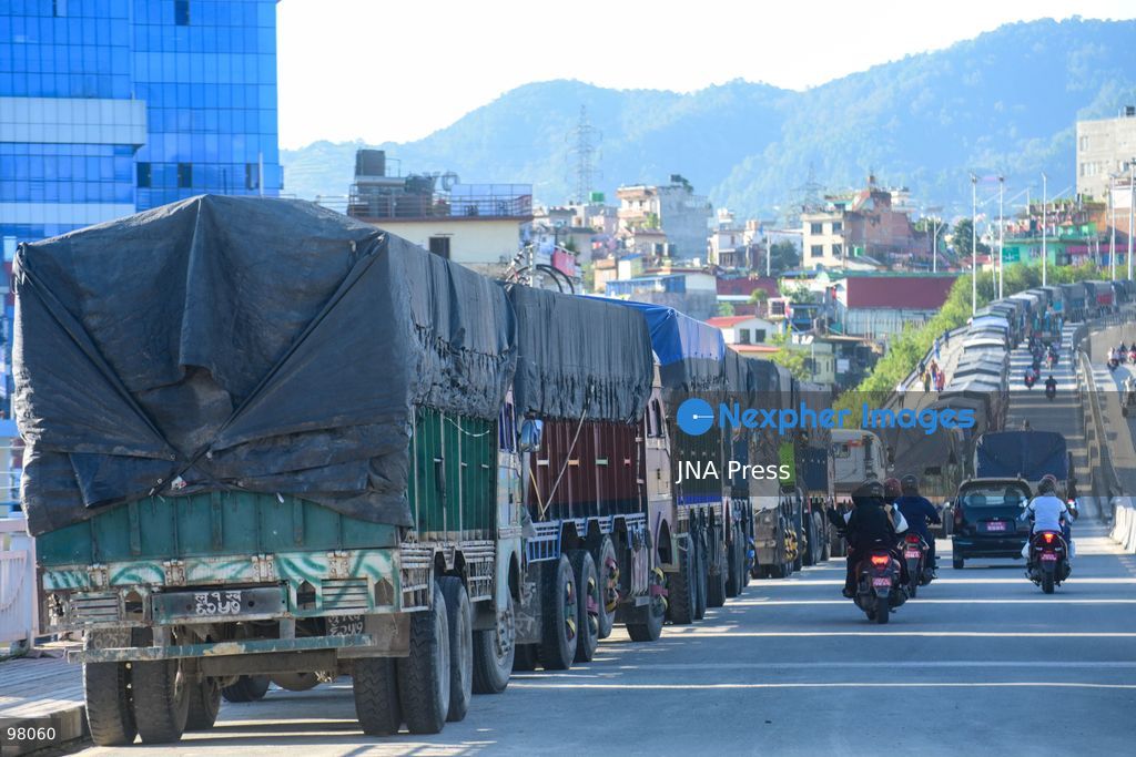 KATHMANDU, NEPAL – SEPTEMBER 27, 2026: Vehicles remained stranded along the Ring Road at Kalanki, a major gateway from Kathmandu toward Naubise and Naagdhunga, as the Prithvi Highway and other major routes remained disrupted by landslides and flooding following several days of continuous heavy rainfall. Rain since September 24 triggered landslides, road erosion and flooding at multiple locations, repeatedly blocking sections of the Prithvi Highway and leaving vehicles and passengers stranded. The highway was affected by landslides at locations including Krishnabhir, Chaukibhir, Jawang Khola and Fisling. The disruption created difficulties for long-distance drivers and passengers waiting in and around Kathmandu, with some remaining with their vehicles for extended periods while waiting for roads to reopen. Floods, landslides and road damage also affected other highways connecting Kathmandu with different parts of Nepal. Photo by Safal Prakash Shrestha / JNA Press (Photo by Safal Prakash Shrestha/JNA Press via Nexpher Images)