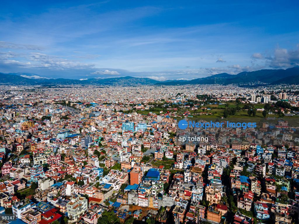KATHMANDU, NEPAL —September 27, 2026: An aerial view captures the cityscape under clear blue skies after rainfall in Lalitpur, Nepal (Photo by ap tolang/Nexpher Images)