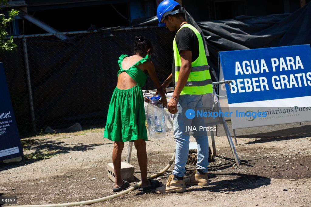 LA GUAIRA, VENEZUELA – SEPTEMBER 27, 2026: Survivors of the twin earthquakes that struck La Guaira state continued living in tents around damaged buildings three months after the earthquakes. Non-governmental organizations provided residents with water and food, while schooling was provided for children living in the affected area. The earthquake survivors continued their daily lives in temporary shelters as they received humanitarian assistance. The situation reflected the ongoing impact of the earthquakes on residents whose homes and surrounding buildings were damaged. Photo by Marcos Adrian Gandica / JNA Press. (Photo by Marcos Adrian Gandica/JNA Press via Nexpher Images)