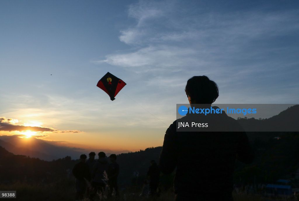 KATHMANDU, NEPAL – SEPTEMBER 27, 2026: People flew kites around Kathmandu during the festive period, adding color and activity to the city’s skies as families and friends gathered to celebrate. Kite flying brought a festive atmosphere to different parts of the city, with kites visible above Kathmandu as people took part in the seasonal tradition. The activity provided an opportunity for families and friends to spend time together during the festive period. Photo by Shankar Bhujel / JNA Press. (Photo by Shankar Bhujel/JNA Press via Nexpher Images)