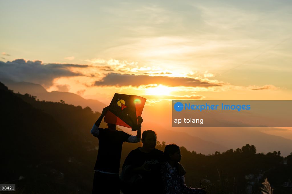 KATHMANDU, NEPAL —September 27, 2026: People fly colorful kites during sunset in a hill station on the outskirts of Kathmandu, Nepal. (Photo by ap tolang/Nexpher Images)