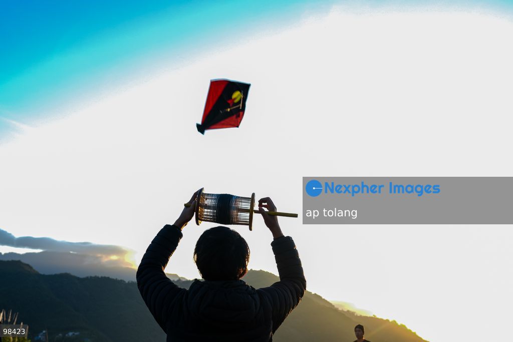 KATHMANDU, NEPAL —September 27, 2026: People fly colorful kites during sunset in a hill station on the outskirts of Kathmandu, Nepal. (Photo by ap tolang/Nexpher Images)