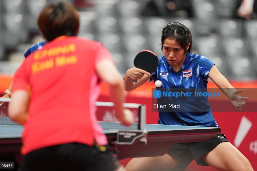 Suthasini Sawettabut of Thailand during Women's Doubles Semi-finals, Table Tennis at the 2026 Asian Games on September 28, 2026 in Japan. (Photo by Ellan Mad/Nexpher Images)