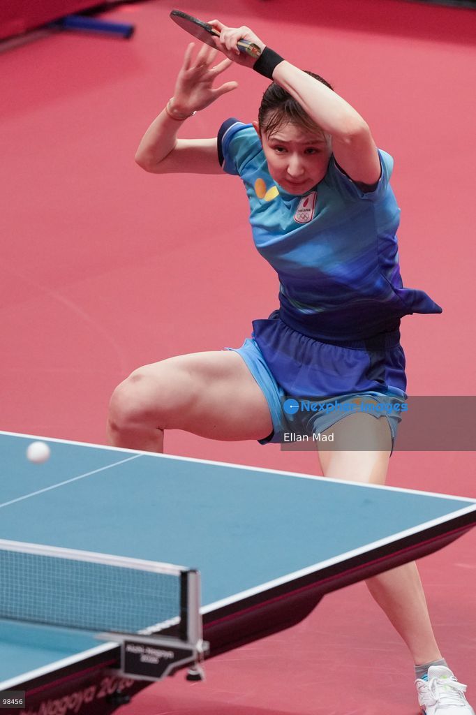 Hina Hayata of Japan during Women's Doubles Semi-finals, Table Tennis at the 2026 Asian Games on September 28, 2026 in Japan. (Photo by Ellan Mad/Nexpher Images)