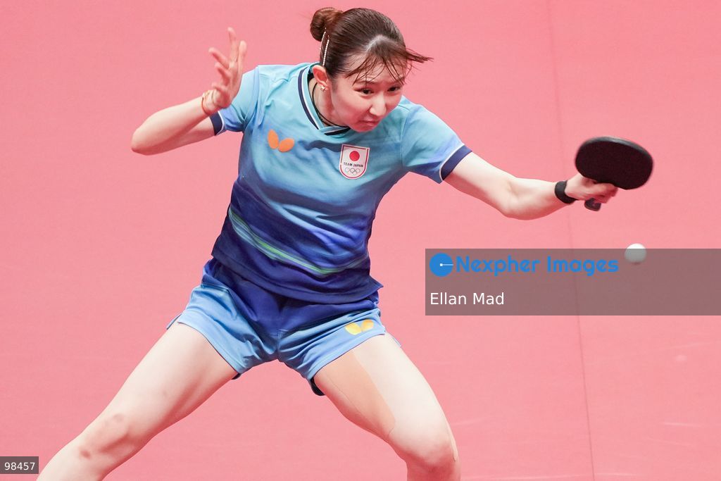 Hina Hayata of Japan during Women's Doubles Semi-finals, Table Tennis at the 2026 Asian Games on September 28, 2026 in Japan. (Photo by Ellan Mad/Nexpher Images)