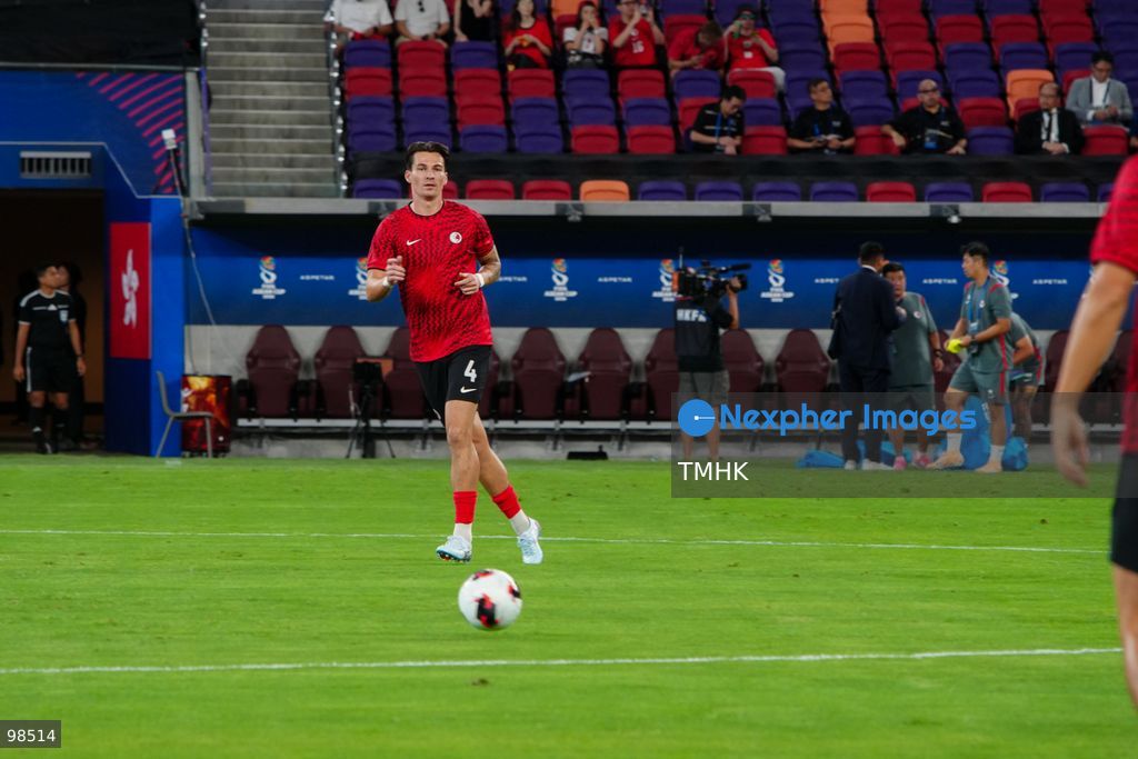 Players of Myanmar and Cambodia warm up on the pitch ahead of their Tier 2 clash at the FIFA ASEAN Cup at Kai Tak Stadium on September 27, 2026 in Hong Kong. Cambodia clinched a dramatic 1-0 victory with a stoppage-time long-range goal to move top of the group. (Photo by Zulu Lo/TMHK via Nexpher Images)