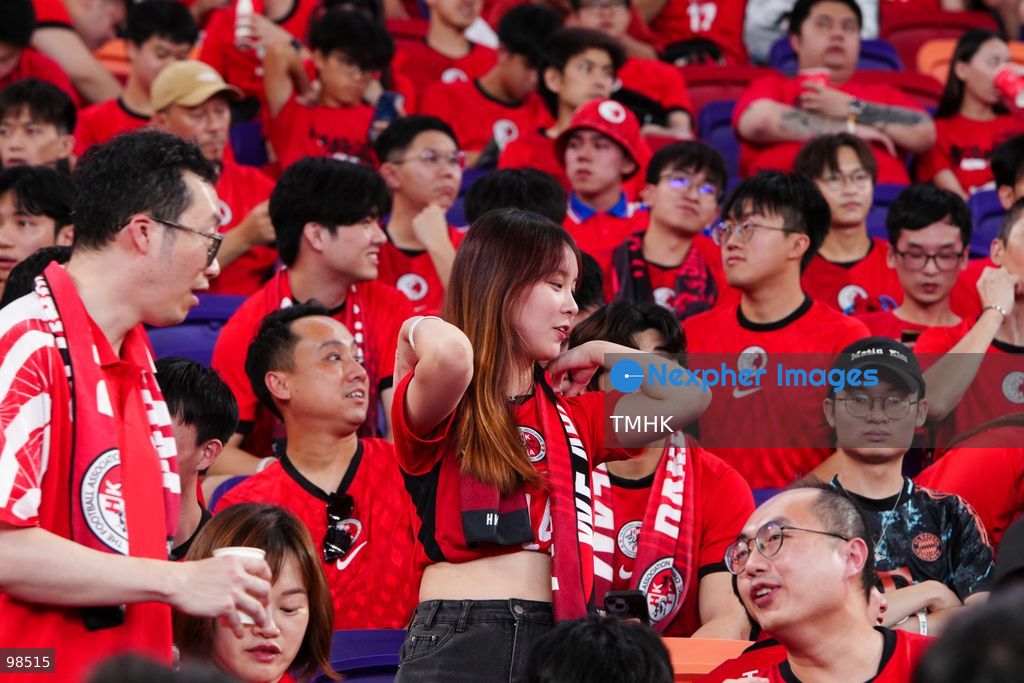 Passionate supporters wave red team colours, clap, and chant slogans to back Hong Kong, China during their FIFA ASEAN Cup Tier 2 match against Laos at Kai Tak Stadium on September 27, 2026 in Hong Kong, where a lively crowd of nearly 19,000 cheered on the home side. (Photo by Zulu Lo/TMHK via Nexpher Images)