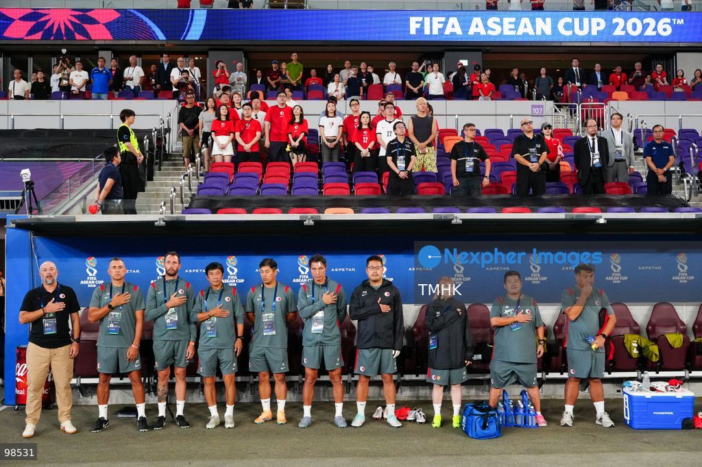 A general view shows Hong Kong, China competing against Laos during their opening fixture of the FIFA ASEAN Cup Tier 2 at Kai Tak Stadium on September 27, 2026 in Hong Kong. Hong Kong, China cruised to a dominant 4-0 victory with goals from Sun Ming-him, Everton Camargo, Dudu, and a penalty conversion by Matt Orr in front of nearly 19,000 supporters. (Photo by Zulu Lo/TMHK via Nexpher Images)