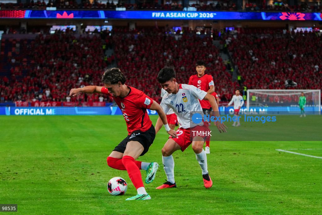 A general view shows Hong Kong, China competing against Laos during their opening fixture of the FIFA ASEAN Cup Tier 2 at Kai Tak Stadium on September 27, 2026 in Hong Kong. Hong Kong, China cruised to a dominant 4-0 victory with goals from Sun Ming-him, Everton Camargo, Dudu, and a penalty conversion by Matt Orr in front of nearly 19,000 supporters. (Photo by Zulu Lo/TMHK via Nexpher Images)