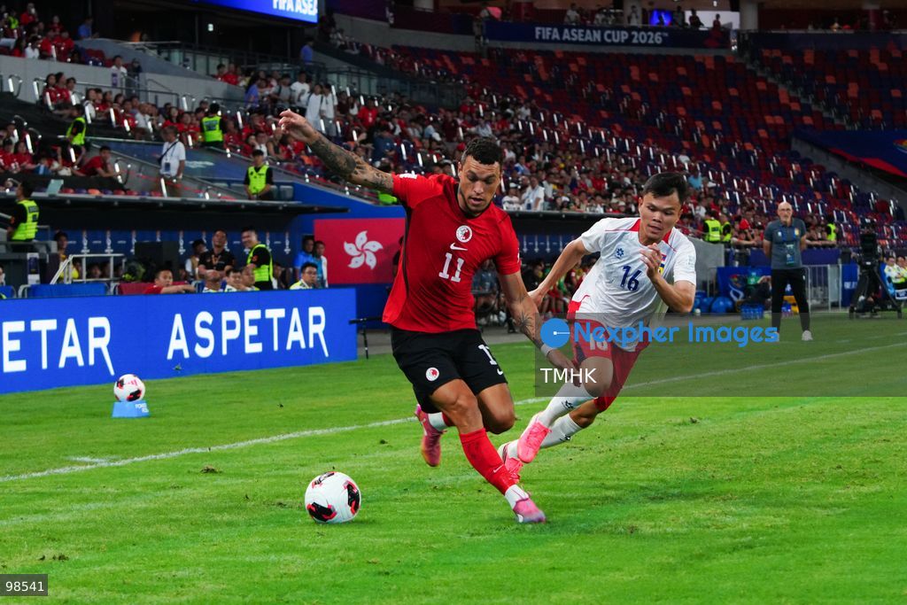 A general view shows Hong Kong, China competing against Laos during their opening fixture of the FIFA ASEAN Cup Tier 2 at Kai Tak Stadium on September 27, 2026 in Hong Kong. Hong Kong, China cruised to a dominant 4-0 victory with goals from Sun Ming-him, Everton Camargo, Dudu, and a penalty conversion by Matt Orr in front of nearly 19,000 supporters. (Photo by Zulu Lo/TMHK via Nexpher Images)