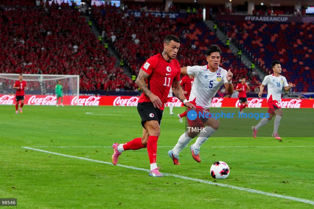A general view shows Hong Kong, China competing against Laos during their opening fixture of the FIFA ASEAN Cup Tier 2 at Kai Tak Stadium on September 27, 2026 in Hong Kong. Hong Kong, China cruised to a dominant 4-0 victory with goals from Sun Ming-him, Everton Camargo, Dudu, and a penalty conversion by Matt Orr in front of nearly 19,000 supporters. (Photo by Zulu Lo/TMHK via Nexpher Images)