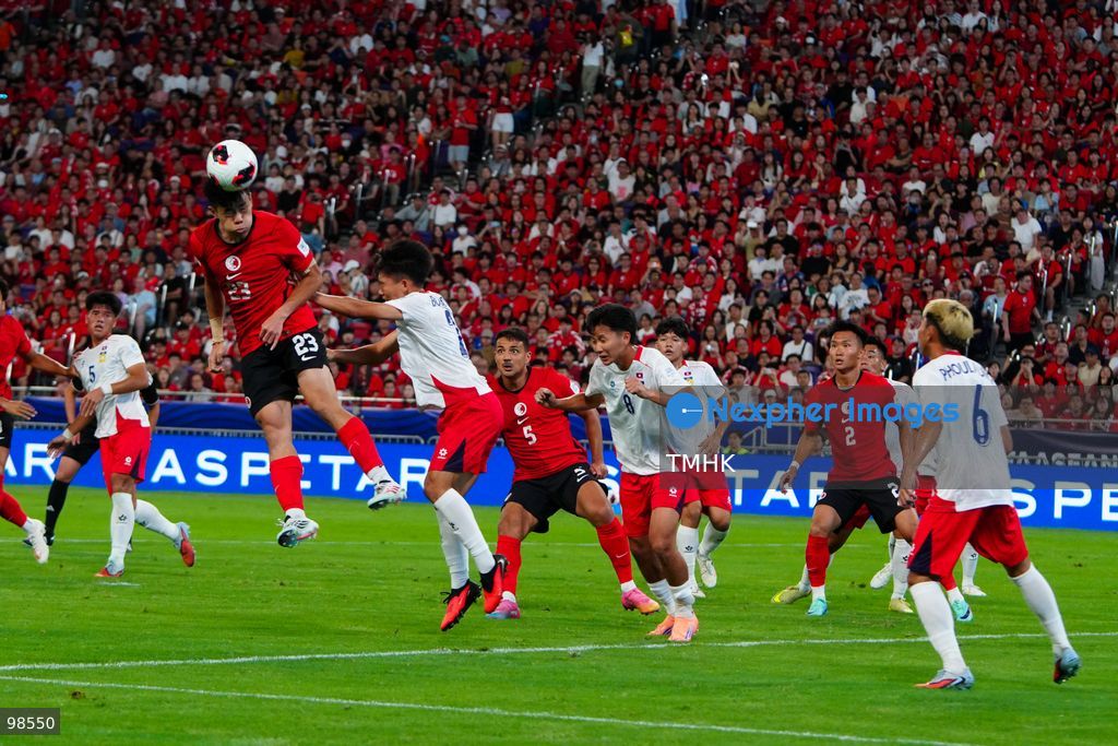 A general view shows Hong Kong, China competing against Laos during their opening fixture of the FIFA ASEAN Cup Tier 2 at Kai Tak Stadium on September 27, 2026 in Hong Kong. Hong Kong, China cruised to a dominant 4-0 victory with goals from Sun Ming-him, Everton Camargo, Dudu, and a penalty conversion by Matt Orr in front of nearly 19,000 supporters. (Photo by Zulu Lo/TMHK via Nexpher Images)