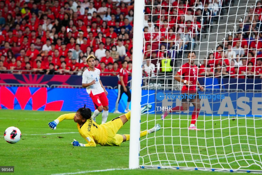 A general view shows Hong Kong, China competing against Laos during their opening fixture of the FIFA ASEAN Cup Tier 2 at Kai Tak Stadium on September 27, 2026 in Hong Kong. Hong Kong, China cruised to a dominant 4-0 victory with goals from Sun Ming-him, Everton Camargo, Dudu, and a penalty conversion by Matt Orr in front of nearly 19,000 supporters. (Photo by Zulu Lo/TMHK via Nexpher Images)
