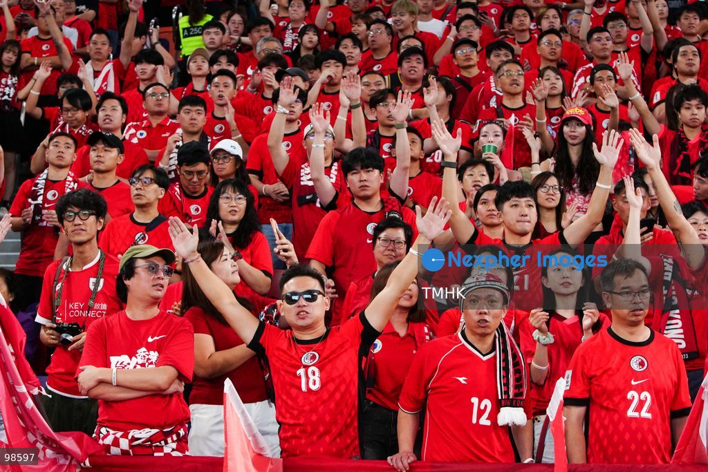 Passionate supporters wave red team colours, clap, and chant slogans to back Hong Kong, China during their FIFA ASEAN Cup Tier 2 match against Laos at Kai Tak Stadium on September 27, 2026 in Hong Kong, where a lively crowd of nearly 19,000 cheered on the home side. (Photo by Zulu Lo/TMHK via Nexpher Images)