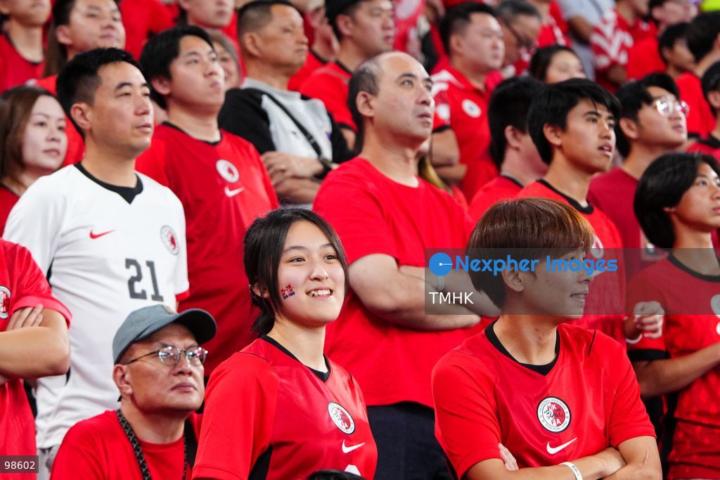 Passionate supporters wave red team colours, clap, and chant slogans to back Hong Kong, China during their FIFA ASEAN Cup Tier 2 match against Laos at Kai Tak Stadium on September 27, 2026 in Hong Kong, where a lively crowd of nearly 19,000 cheered on the home side. (Photo by Zulu Lo/TMHK via Nexpher Images)