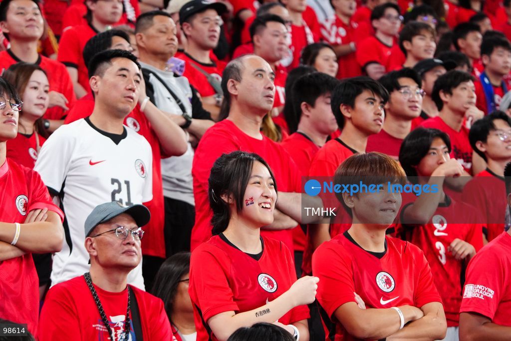 Passionate supporters wave red team colours, clap, and chant slogans to back Hong Kong, China during their FIFA ASEAN Cup Tier 2 match against Laos at Kai Tak Stadium on September 27, 2026 in Hong Kong, where a lively crowd of nearly 19,000 cheered on the home side. (Photo by Zulu Lo/TMHK via Nexpher Images)