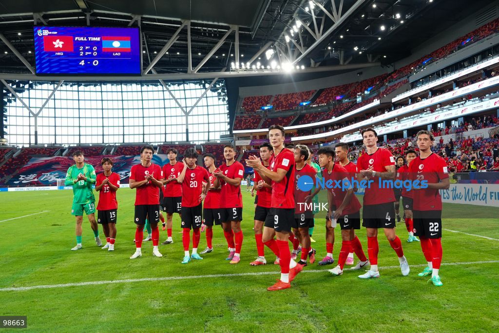 A general view shows Hong Kong, China competing against Laos during their opening fixture of the FIFA ASEAN Cup Tier 2 at Kai Tak Stadium on September 27, 2026 in Hong Kong. Hong Kong, China cruised to a dominant 4-0 victory with goals from Sun Ming-him, Everton Camargo, Dudu, and a penalty conversion by Matt Orr in front of nearly 19,000 supporters. (Photo by Zulu Lo/TMHK via Nexpher Images)