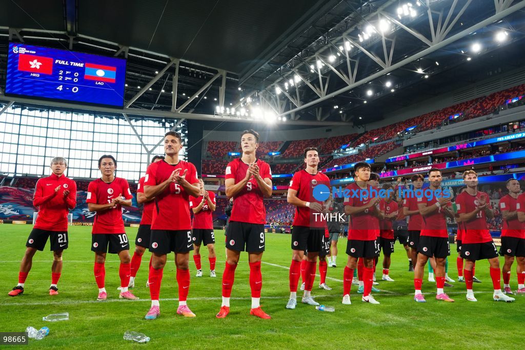 A general view shows Hong Kong, China competing against Laos during their opening fixture of the FIFA ASEAN Cup Tier 2 at Kai Tak Stadium on September 27, 2026 in Hong Kong. Hong Kong, China cruised to a dominant 4-0 victory with goals from Sun Ming-him, Everton Camargo, Dudu, and a penalty conversion by Matt Orr in front of nearly 19,000 supporters. (Photo by Zulu Lo/TMHK via Nexpher Images)